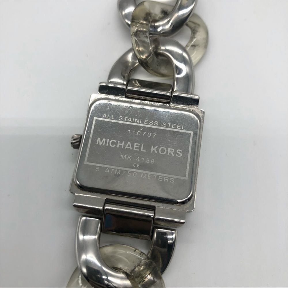 Michael Kors Silver Linked Watch - Picture 5 of 7